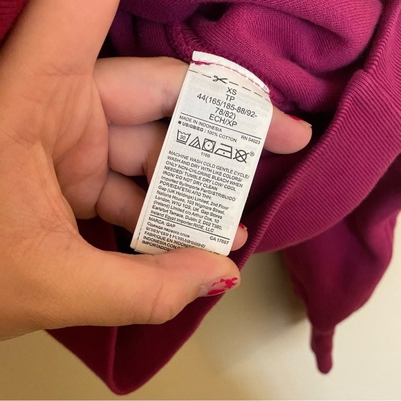 NWT Yeezy x Gap Double Layer Perfectly Purple Hoodie XS - Picture 5 of 7